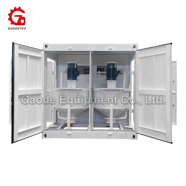 Gaodetec GMA2X300/1000 Containerized Colloidal Grout Mixer with Agitator Machine for Sale Gaodetec GMA2X300/1000 Containerized Colloidal Grout Mixer with Agitator Machine for Sale